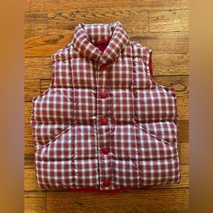 NWOT Kids / Boys Lands End Plaid Puff Vest 2T